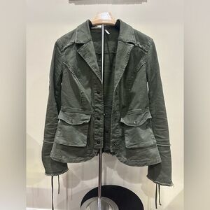 Free People Olive Utility Jacket